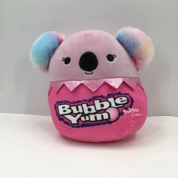 Squishmallows Angelie The Koala' Bubble Yum Gum Candy Squad Pink Pastel Plush - Picture 7 of 10